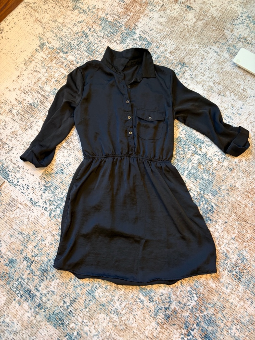 Forever 21 Black Mini Shirt Dress